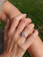 Vicenza - Piazzetta Palladio 2 - Anillo Crivelli Hombre DIAMANTI in Oro blanco Diamante 0.51 Ct 372-3645-GI-3/4 BR - 372-3645-GI-3/4 BR